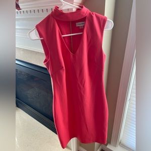 Coral Calvin Klein dress